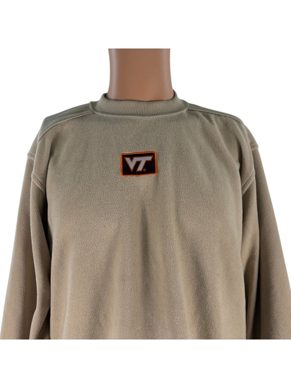 Virginia Tech Hokies Fleece Sweatshirt Mens Size M NCAA College Crewneck